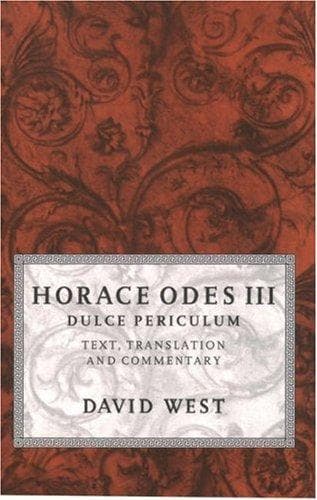 Tapa de Horace Odes III Dulce Periculum