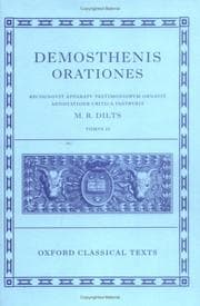 Tapa de Demosthenis Orationes II