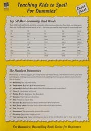 Tapa de Teaching kids to spell for dummies