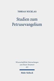 Tapa de Studien Zum Petrusevangelium