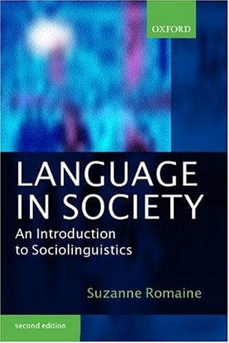 Tapa de Language in Society