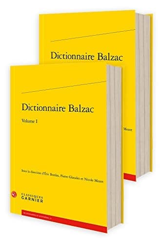 Tapa de Dictionnaire Balzac