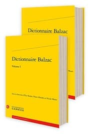 Tapa de Dictionnaire Balzac