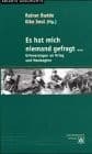 Tapa de Es hat mich niemand gefragt...: Erinnerungen an Krieg und Neubeginn