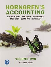 Tapa de Horngren's Accounting, Volume 2, Eleventh Canadian Edition