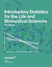 Tapa de Introductory Statistics for the Life and Biomedical Sciences