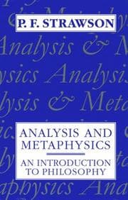 Tapa de Analysis and metaphysics