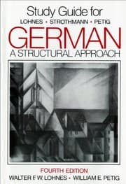 Tapa de Study guide for Lohnes, Strothmann, andPetig 'German, a structural approach'