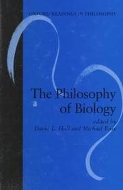 Tapa de The philosophy of biology