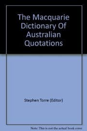 Tapa de The Macquarie dictionary of Australian quotations