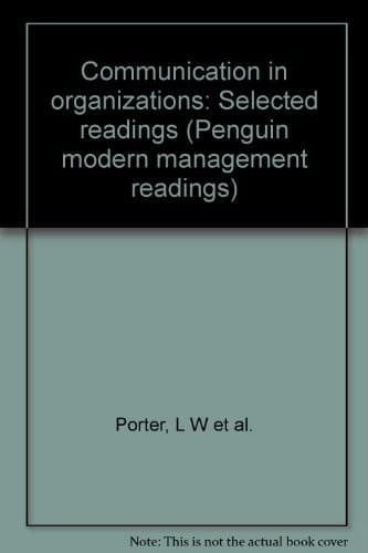 Tapa de Communication in organizations