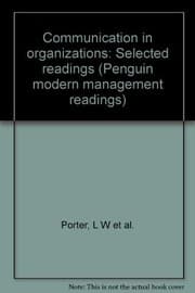Tapa de Communication in organizations