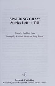 Tapa de Spalding Gray
