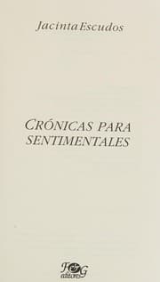 Tapa de Crónicas para sentimentales