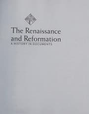 Tapa de The Renaissance and Reformation