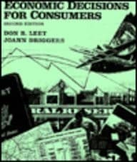 Tapa de Economic decisions for consumers