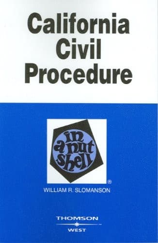 Tapa de California civil procedure in a nutshell