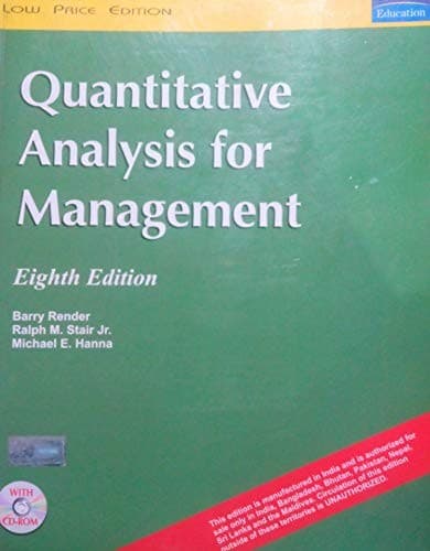 Tapa de Quantitative Analysis For Management