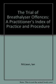 Tapa de The trial of breathalyser offences