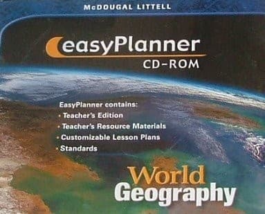Tapa de EasyPlanner CD-ROM for McDougal Littell "World Geography"