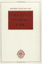 Tapa de English public law