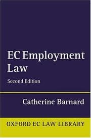 Tapa de EC Employment Law (Oxford European Community Law Library)