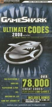 Tapa de GameShark Ultimate Codes 2008
