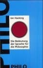 Tapa de Über die Bedeutung der Sprache für die Philosophie