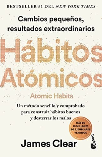 Tapa de Hábitos atómicos (Atomic Habits)