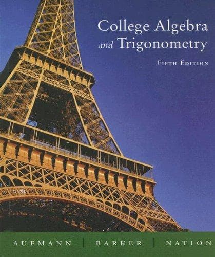 Tapa de College Algebra and Trigonometry