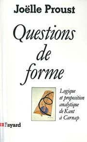Tapa de Questions de forme