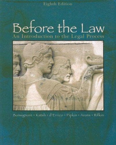 Tapa de Before the Law