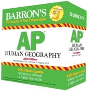 Tapa de Barron's AP Human Geography Flash Cards, 2nd Edition