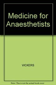 Tapa de Medicine for Anaethetists