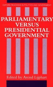 Tapa de Parliamentary versus presidential government