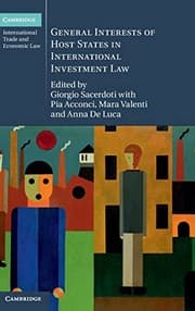 Tapa de General Interests of Host States in International Investment Law