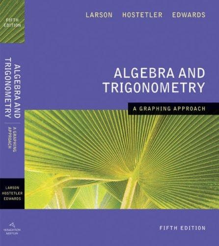 Tapa de Algebra and Trigonometry A Graphing Approach