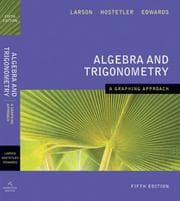 Tapa de Algebra and Trigonometry A Graphing Approach