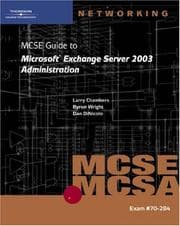 Tapa de MCSE guide to Microsoft Exchange Server 2003 administration