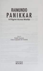 Tapa de Raimundo Panikkar