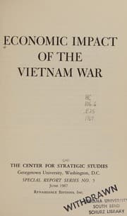 Tapa de Economic impact of the Vietnam war