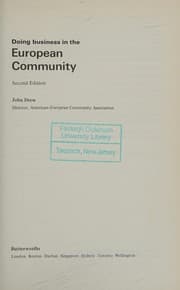 Tapa de Doing Business in the European Community