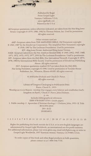 Tapa de Worship as it is in Heaven