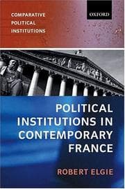 Tapa de Political institutions in contemporary France