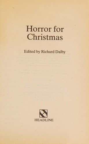 Tapa de Horror for Christmas