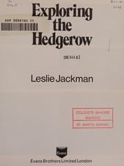 Tapa de Exploring the hedgerow