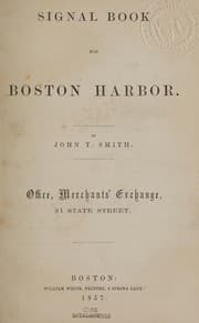 Tapa de Signal book for Boston harbor