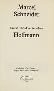 Tapa de Ernest Théodore Amadeus Hoffmann