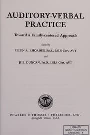 Tapa de Auditory-verbal practice