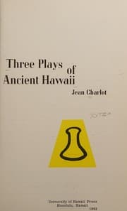 Tapa de Three plays of ancient Hawaii